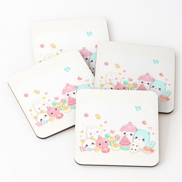Item preview, Pastel Animals Art Kawaii Wallpaper Design Cute Background designed and sold by ART ATTACK ZONE.