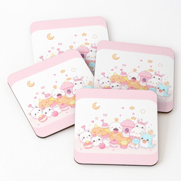 Item preview, Animals Art Pink Kawaii Wallpaper Design Cute Background designed and sold by ART ATTACK ZONE.