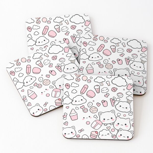 Item preview,  Animals Art Minimalistic Kawaii Wallpaper Design Cute Background designed and sold by ART ATTACK ZONE.