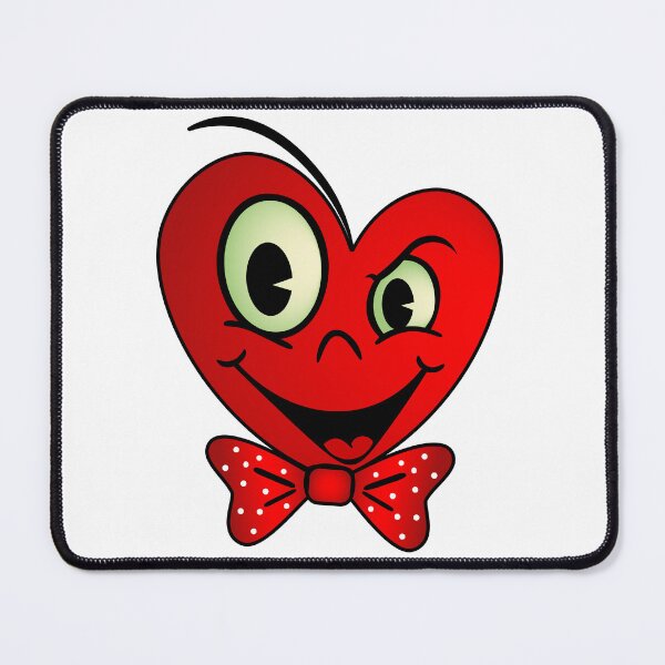 Item preview, Playful Heart with a Mischievous Smile designed and sold by lu-print-design.