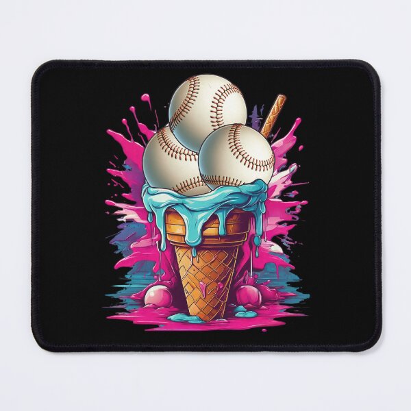Item preview, baseball ice cream colorful designed and sold by EnchantedOwl.