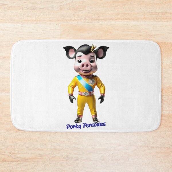 Item preview, Porky Personas Funny Pig Characters Freddie Mercury designed and sold by Drone-tees.