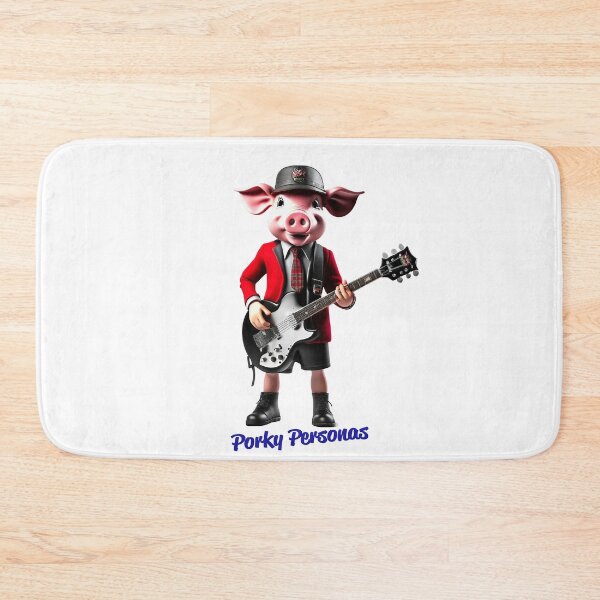 Item preview, Porky Personas Funny Pig Characters AC/DC designed and sold by Drone-tees.