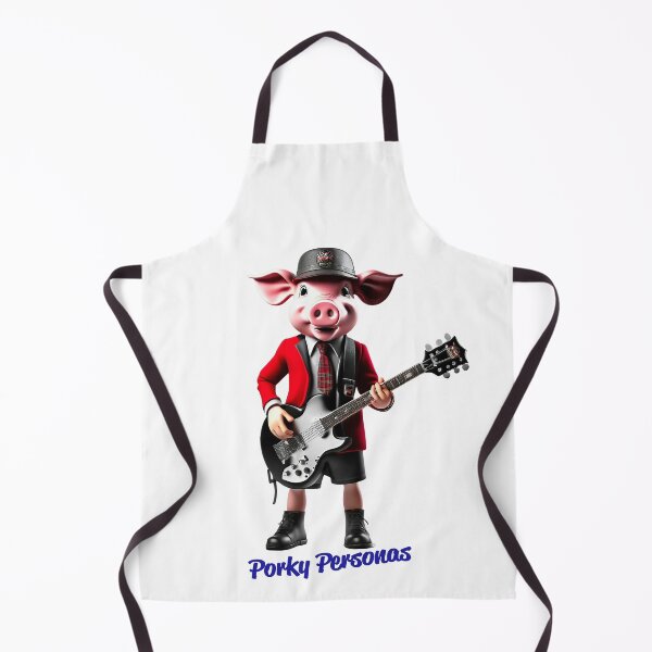 Item preview, Porky Personas Funny Pig Characters AC/DC designed and sold by Drone-tees.