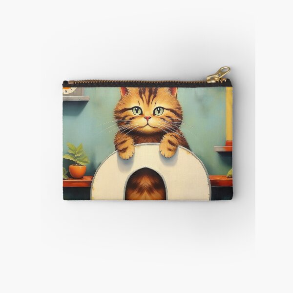 Item preview, Number Zero with Cat | Numerals | Cat Illustration | Cat Art designed and sold by UnhingedBird.
