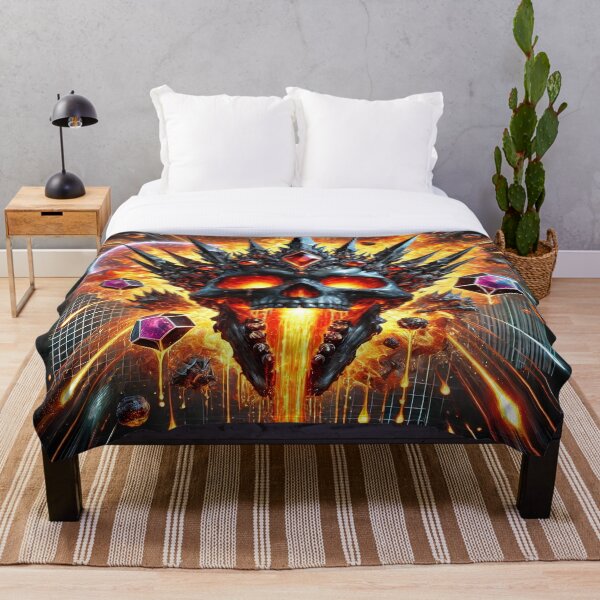 Item preview, "Molten Lava Skull Crown – Unstoppable Power and Raw Fury" designed and sold by DripVada.