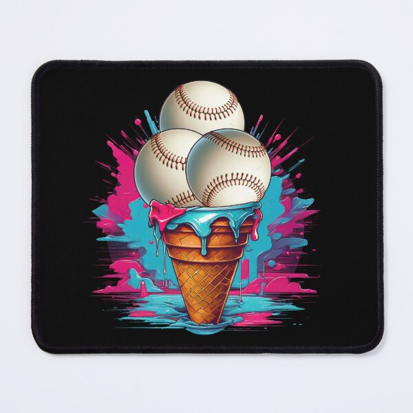 Item preview, Baseball ice cream colorful designed and sold by EnchantedOwl.