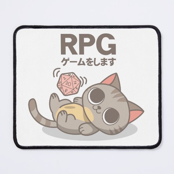 Item preview, Cat playing dice RPG designed and sold by Jessebladezwork.