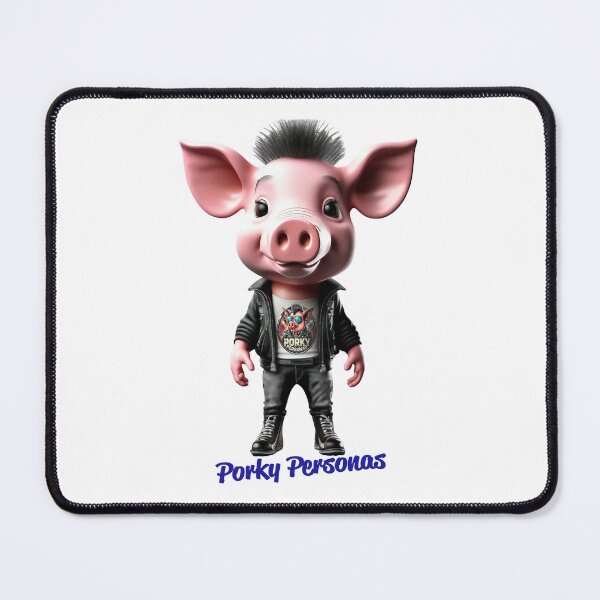 Item preview, Porky Personas Funny Pig Characters Sid Vicious designed and sold by Drone-tees.