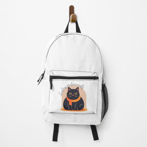 Item preview, Loafing Professionally black cat design designed and sold by CrownedCanvas.
