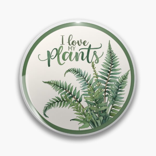 Item preview, Green Indoor House Plant I Love My Plants Round Sticker  designed and sold by colorleafz.