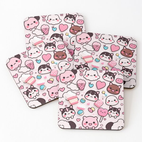 Item preview, Colors Art Pink Kawaii Wallpaper Design Cute Background designed and sold by ART ATTACK ZONE.