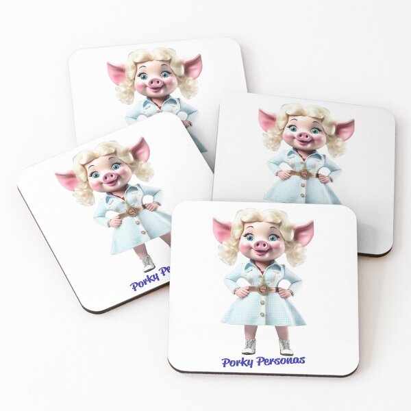Item preview, Porky Personas Funny Pig Characters Dolly designed and sold by Drone-tees.
