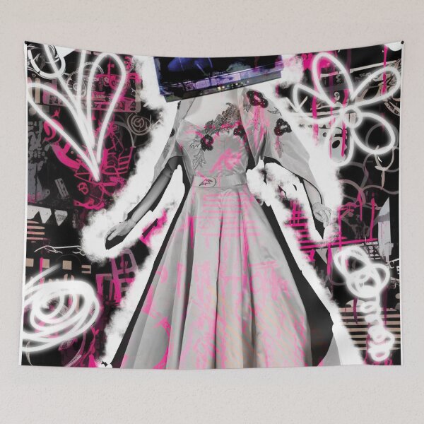 Item preview, Queen of Swords - Waking Dream Tarot - Digital Collage/Illustration designed and sold by Skaetlett.
