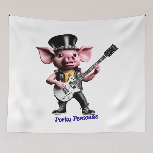 Item preview, Porky Personas Funny Pig Characters Slash designed and sold by Drone-tees.