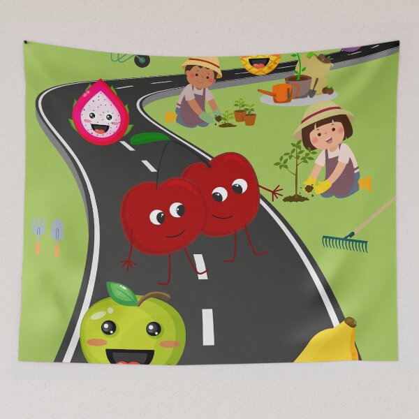 Item preview, The Happy Fruit Route designed and sold by Ciervo Primavera.