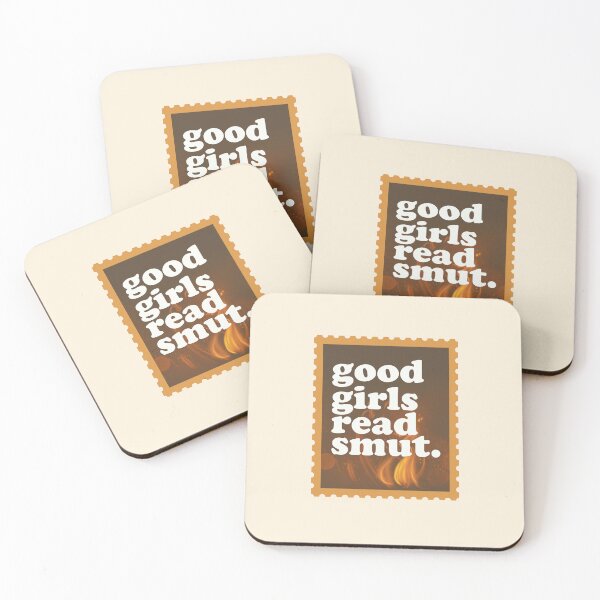 Item preview, Good Girls Read Smut Stamps for Booklovers Orange Bookish designed and sold by StickyBook.