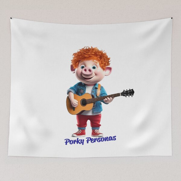 Item preview, Porky Personas Funny Pig Characters Sheeran designed and sold by Drone-tees.