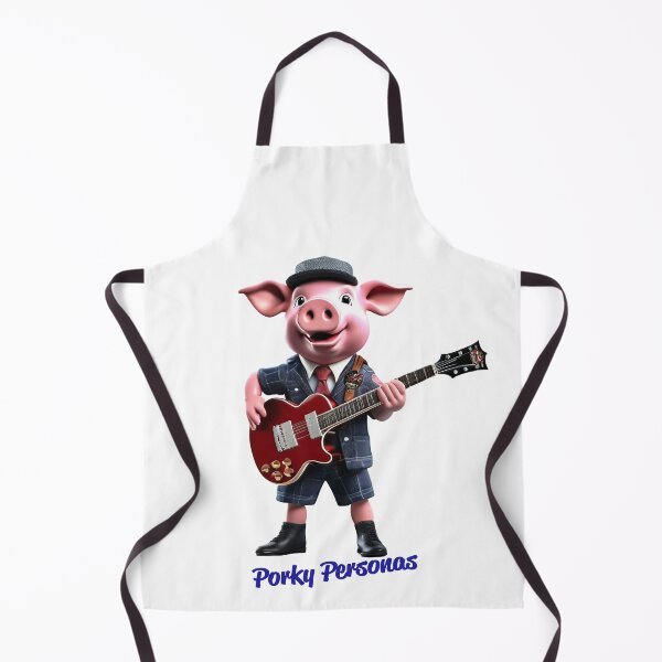 Item preview, Porky Personas Funny Pig Characters AC/DC designed and sold by Drone-tees.