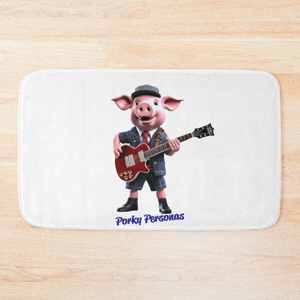 Item preview, Porky Personas Funny Pig Characters AC/DC designed and sold by Drone-tees.