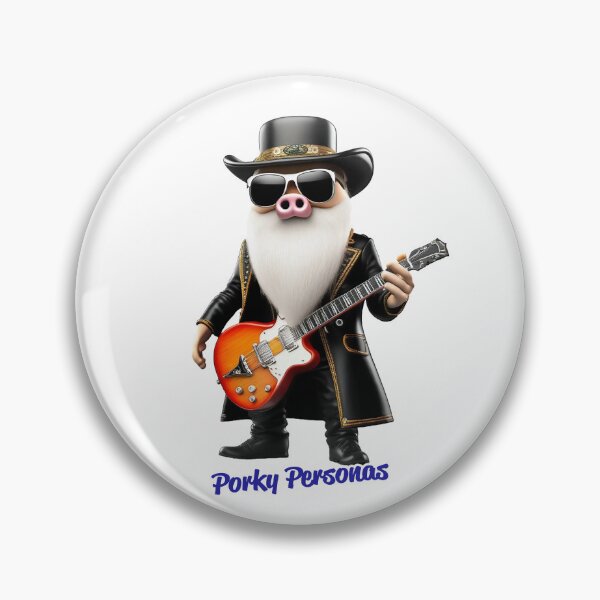 Item preview, Porky Personas Funny Pig Characters ZZ Top designed and sold by Drone-tees.