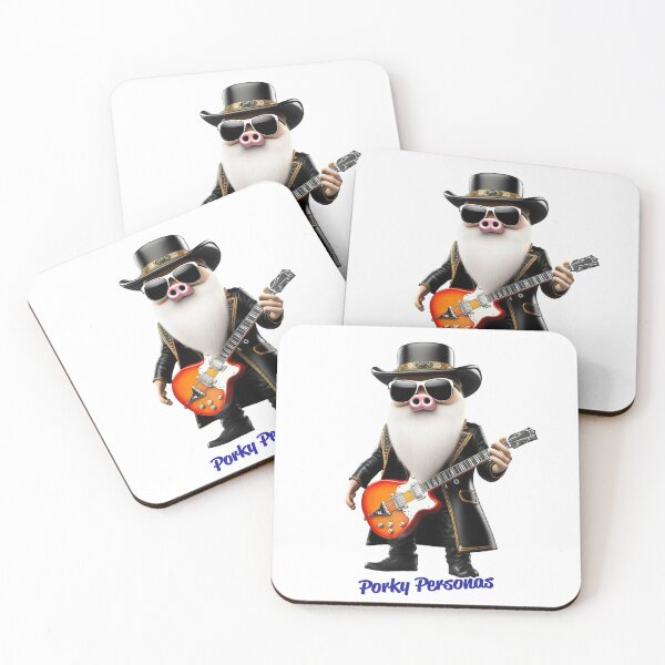 Item preview, Porky Personas Funny Pig Characters ZZ Top designed and sold by Drone-tees.