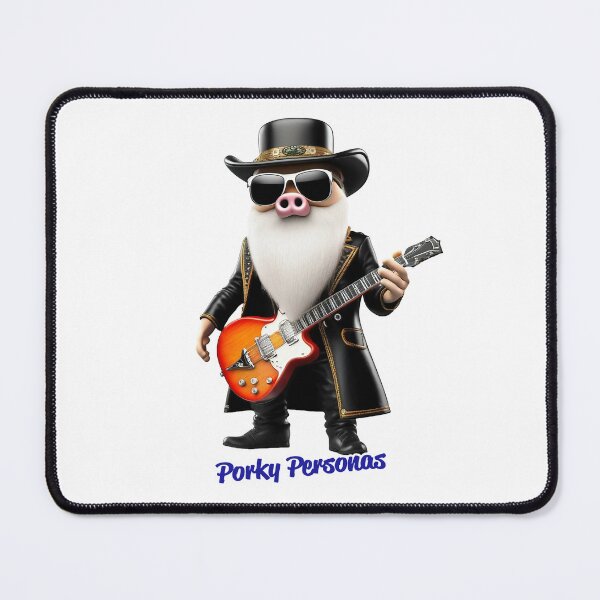 Item preview, Porky Personas Funny Pig Characters ZZ Top designed and sold by Drone-tees.