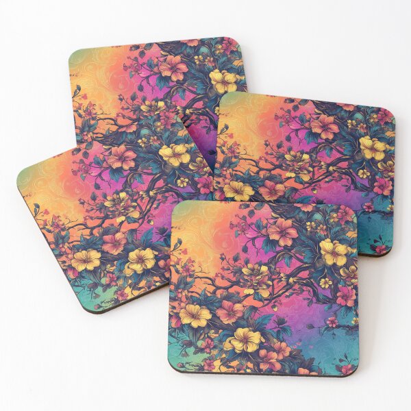 Item preview, Rainbow Florals Print designed and sold by JaimeLikes.