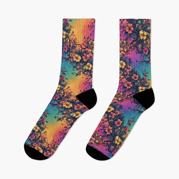 Item preview, Rainbow Florals Print designed and sold by JaimeLikes.
