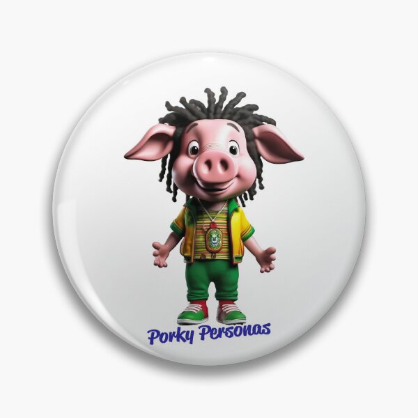 Item preview, Porky Personas Funny Pig Characters Reggae designed and sold by Drone-tees.