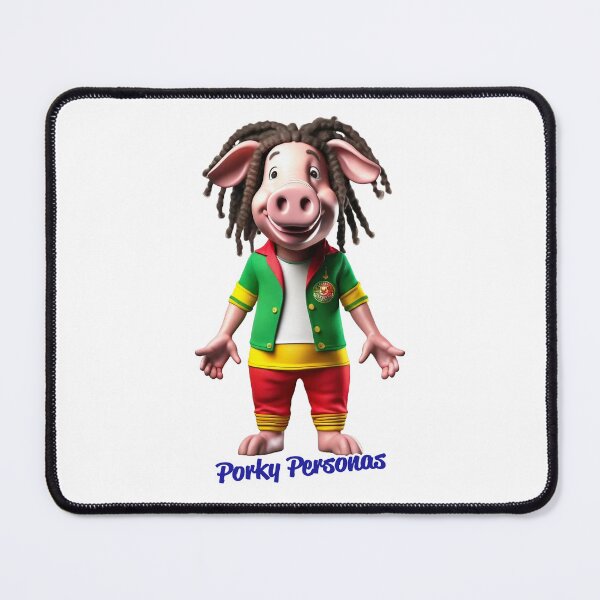 Item preview, Porky Personas Funny Pig Characters Reggae designed and sold by Drone-tees.