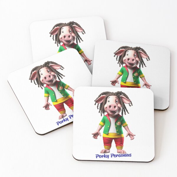 Item preview, Porky Personas Funny Pig Characters Reggae designed and sold by Drone-tees.