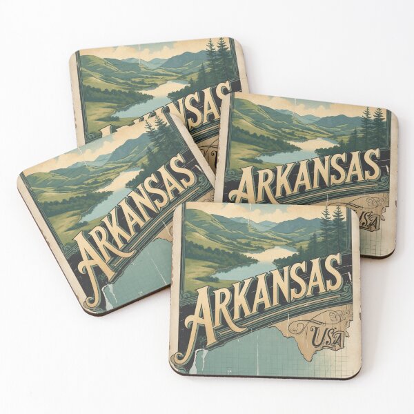 Item preview, Greetings from Arkansas USA Vintage Travel Retro Postcard Design designed and sold by TravelPostcardGems.