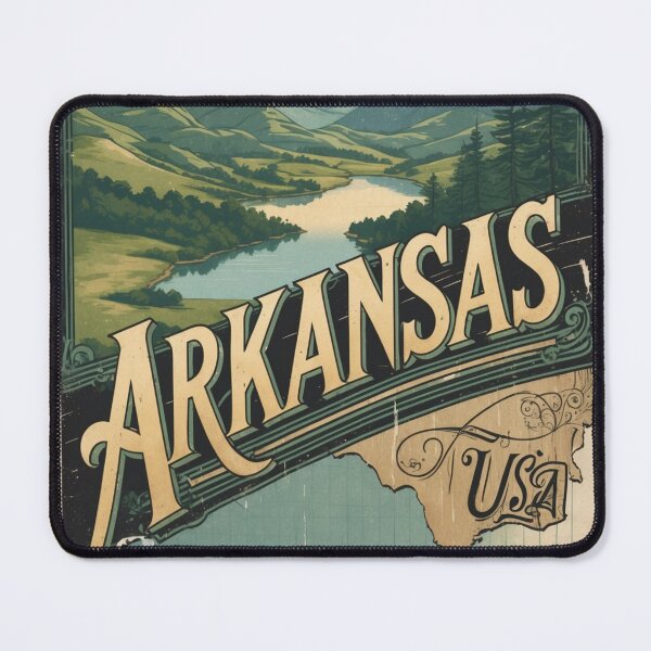 Item preview, Greetings from Arkansas USA Vintage Travel Retro Postcard Design designed and sold by TravelPostcardGems.