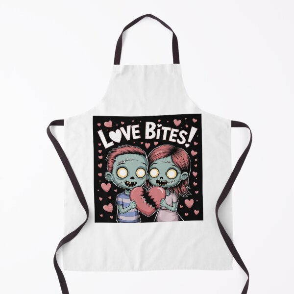 Item preview, Love Bites – Cute Zombie Couple Horror Art designed and sold by UA-t-shirts.