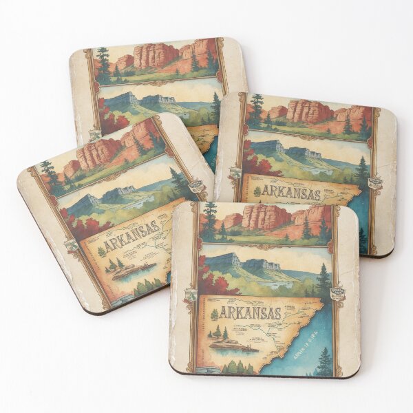 Item preview, Greetings from Arkansas USA Vintage Travel Retro Postcard Design designed and sold by TravelPostcardGems.