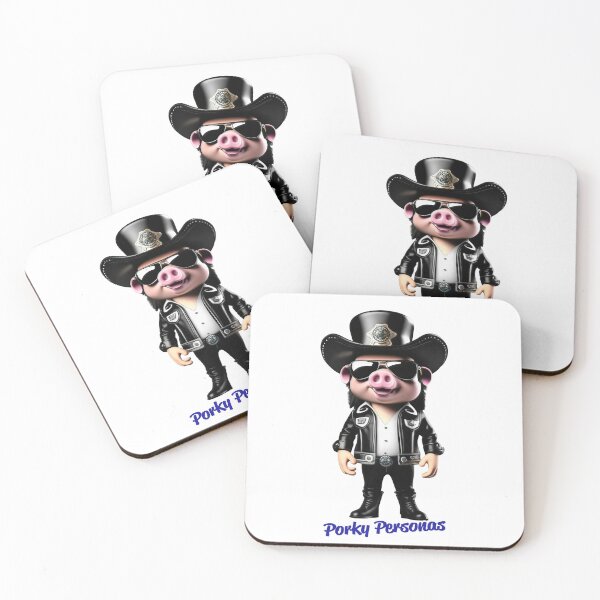 Item preview, Porky Personas Funny Pig Characters Lemmy designed and sold by Drone-tees.