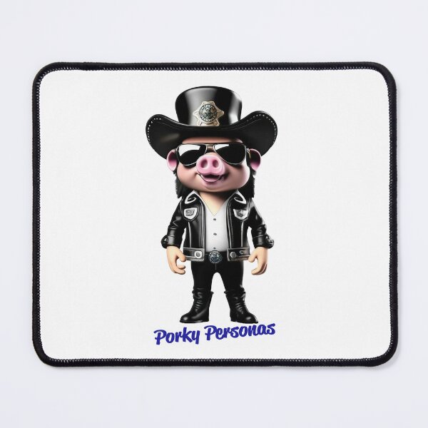 Item preview, Porky Personas Funny Pig Characters Lemmy designed and sold by Drone-tees.