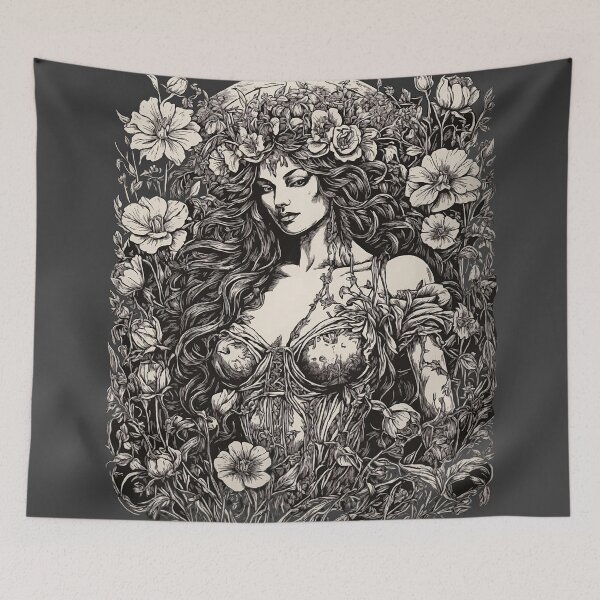 Item preview, Floral Venus Victorian Witch Goddess designed and sold by Printicato.