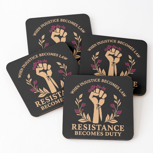 Item preview, When Injustice Becomes Law Resistance Becomes Duty Quote designed and sold by jaggyboy.