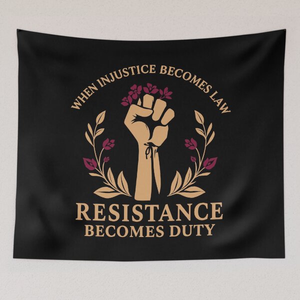 Item preview, When Injustice Becomes Law Resistance Becomes Duty Quote designed and sold by jaggyboy.