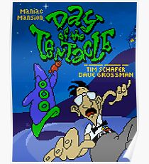 Day of the Tentacle Pixel Art Style Poster