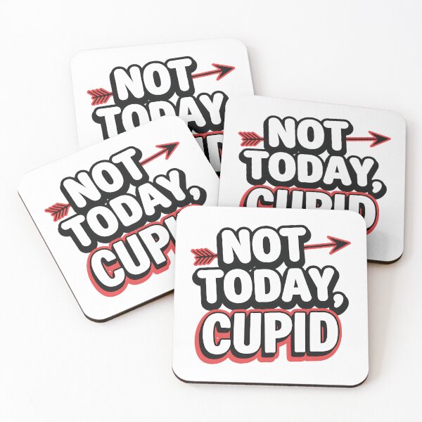 Item preview, Not Today Cupid Funny Anti-Valentine's designed and sold by Taans-Creation.