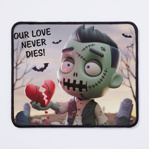 Item preview, Our Love Never Dies – Cute 3D Zombie Valentine designed and sold by UA-t-shirts.
