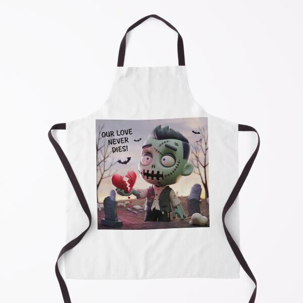 Item preview, Our Love Never Dies – Cute 3D Zombie Valentine designed and sold by UA-t-shirts.
