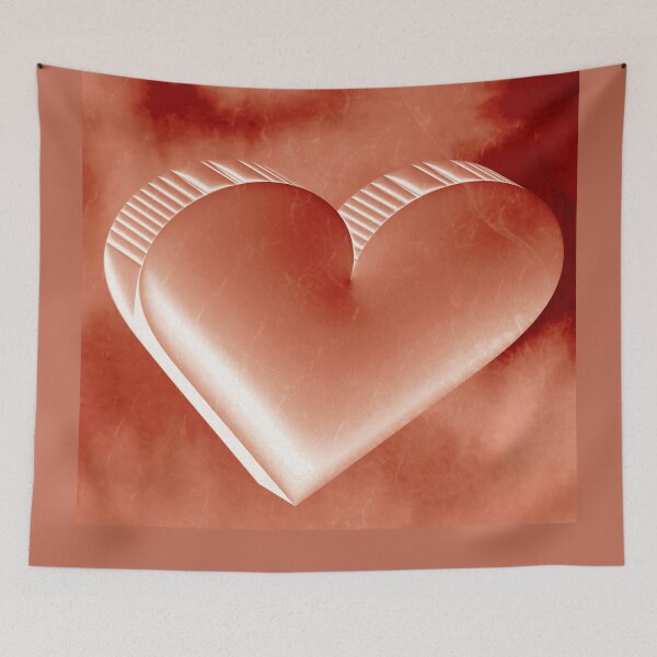 Item preview, Valentine's Day 3D Red HEART - Watercolor for lovers for Saint Valentine 21 designed and sold by artoriginal.