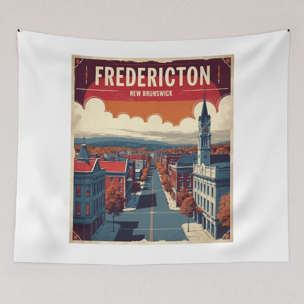 Item preview, Travel Fredericton Canada 1950s Vintage Travel Tourism designed and sold by TravelersGems.