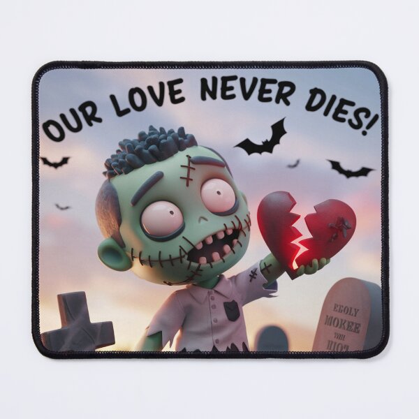 Item preview, Our Love Never Dies – Cute 3D Zombie Valentine designed and sold by UA-t-shirts.