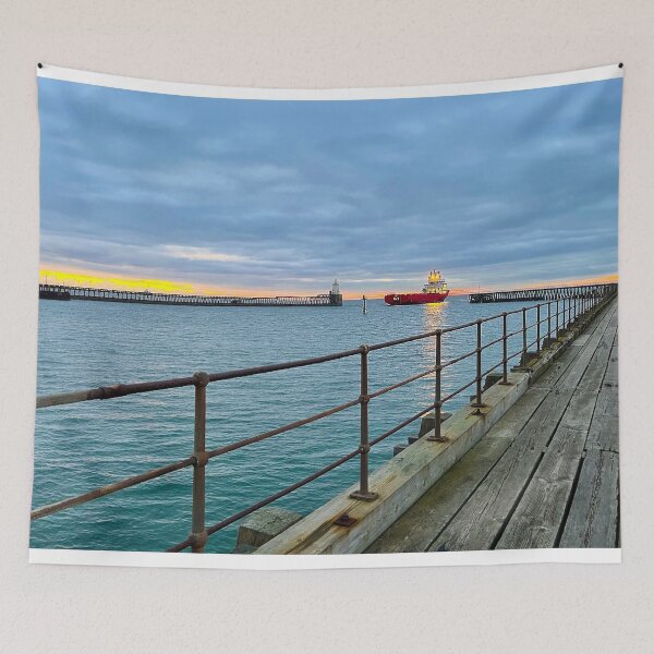 Item preview, Sunrise Arrival at Port of Blyth designed and sold by Violaman.