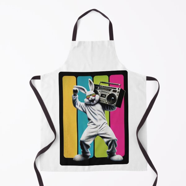 Item preview, Happy Easter - Groovy Bunny With Boombox - Retro Easter designed and sold by Urban-Alien.